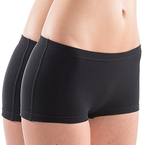HERMKO 65700 2er Damen atlethic Panty als Funktionswäsche, Farbe:schwarz, Größe:44/46 (L) von HERMKO