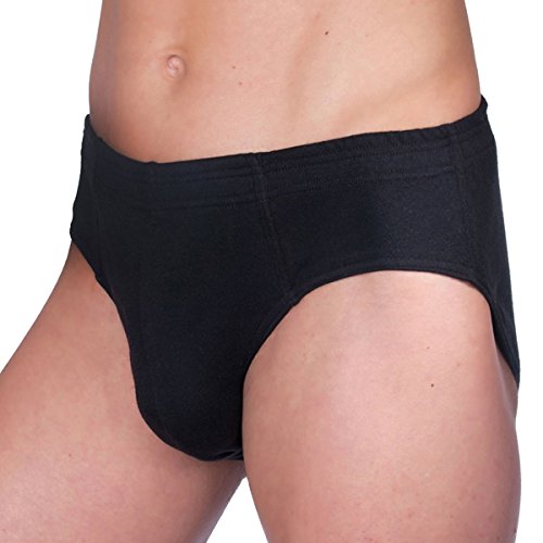 HERMKO 68300 Funktions Slip - Athletic Briefs für Sport und Alltag, Größe:D 8 = EU XXL, Farbe:schwarz von HERMKO