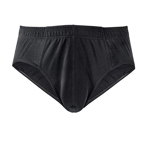 HERMKO 8300 4er Pack Herren Slip aus Baumwolle/Elastan - Sportslip, Größe:D 8 = EU XXL, Farbe:schwarz von HERMKO