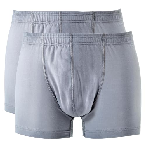 HERMKO 8900 2er Pack Herren Boxer Shorts Unterhose, Größe:D 8 = EU XXL, Farbe:grau von HERMKO