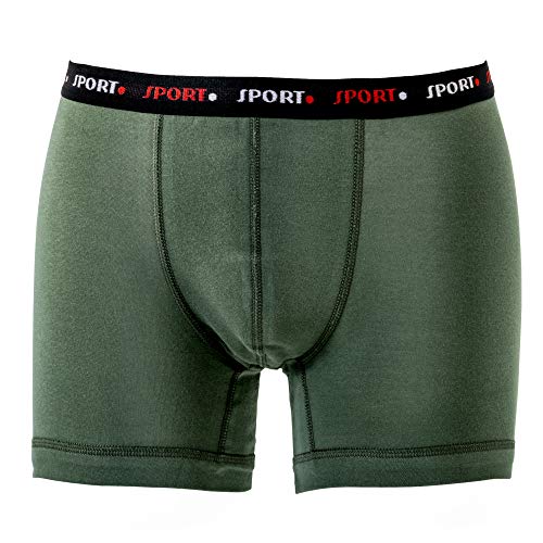 HERMKO 8950 Herren Pant Boxershorts mit Webbund, Größe:D 7 = EU XL, Farbe:Olive von HERMKO