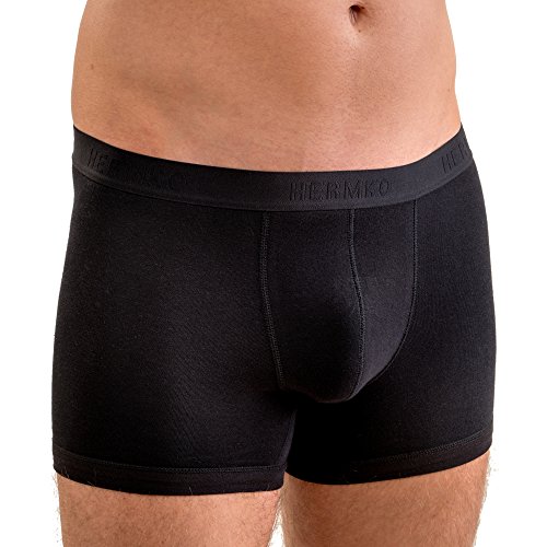 HERMKO 8950 Herren Pant Boxershorts mit Webbund, Größe:D 7 = EU XL, Farbe:schwarz von HERMKO