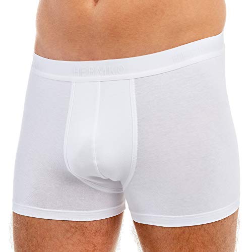 HERMKO 908960 Herren Pant Boxershorts aus Bio-Baumwolle/Elastan, Größe:D 9 = EU 3XL, Farbe:weiß von HERMKO