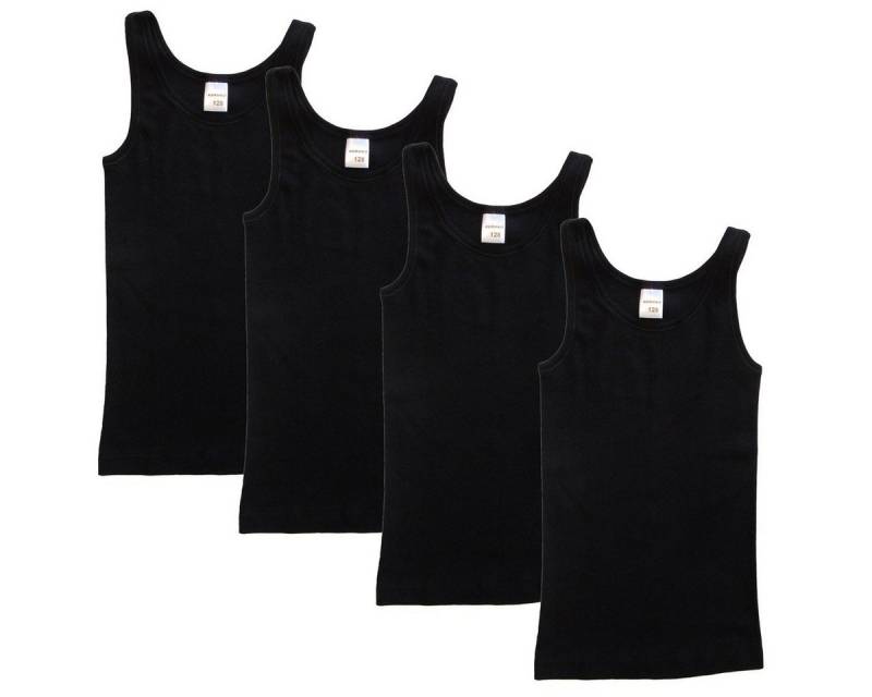 HERMKO Achselhemd 2000 4er Pack Mädchen Unterhemd aus 100% Bio-Baumwolle, Tank Top von HERMKO