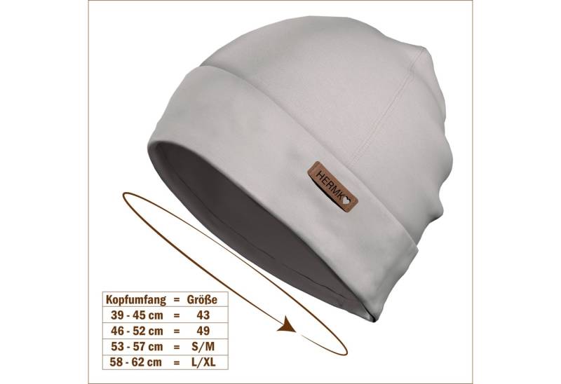 HERMKO Beanie 881210 881210 Bequeme Kinder Mütze 100% Bio-Baumwolle Übergangszeit Beanie von HERMKO