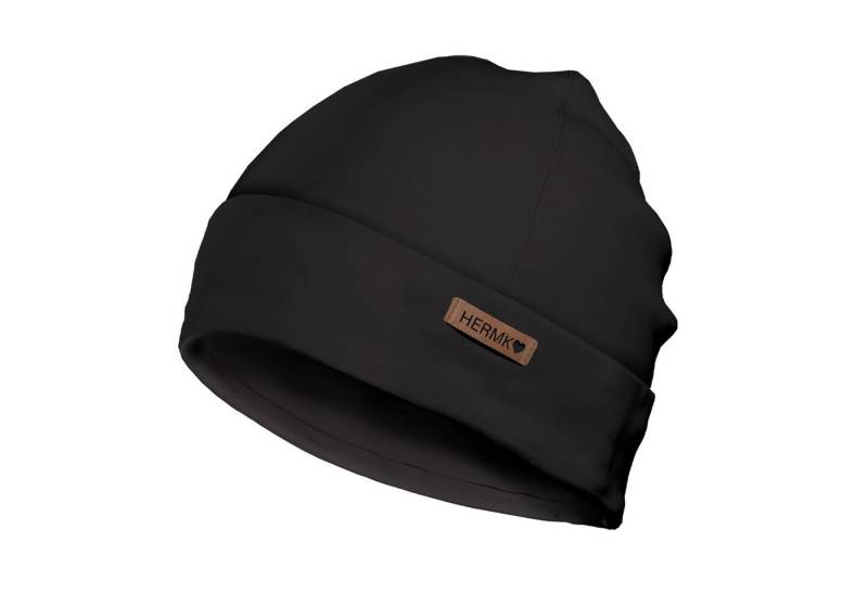 HERMKO Beanie 881210 Bequeme Kinder Mütze 100% Bio-Baumwolle Übergangszeit Beanie von HERMKO