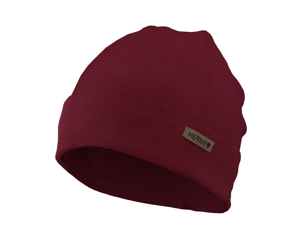 HERMKO Beanie 881910 881910 Mütze für Damen und Herren aus 100% Bio-Baumwolle von HERMKO