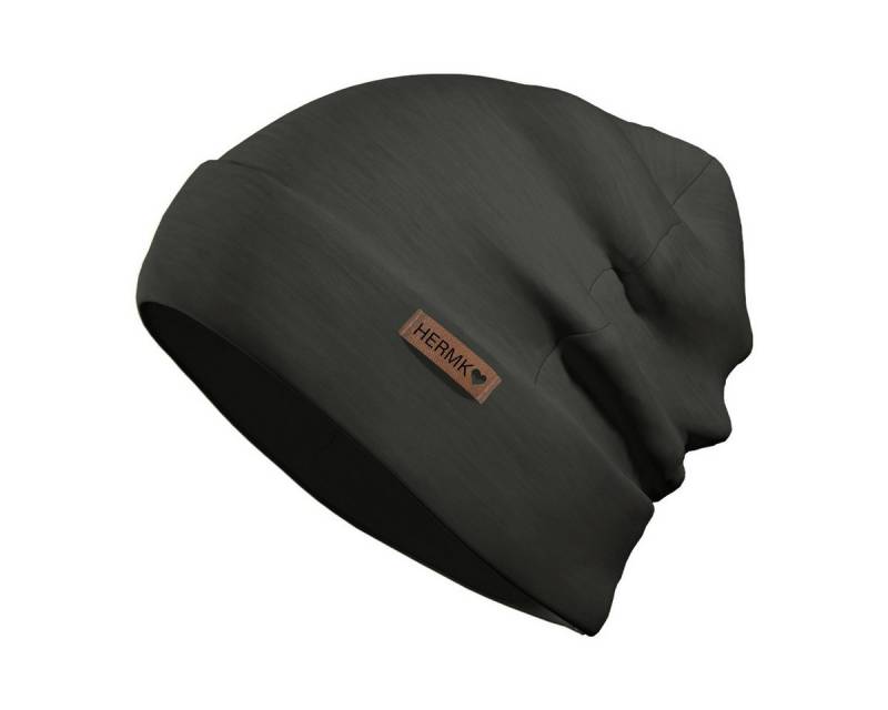HERMKO Beanie 8840211 8840911 Mütze für Damen und Herren aus Merinowolle und Tencel von HERMKO
