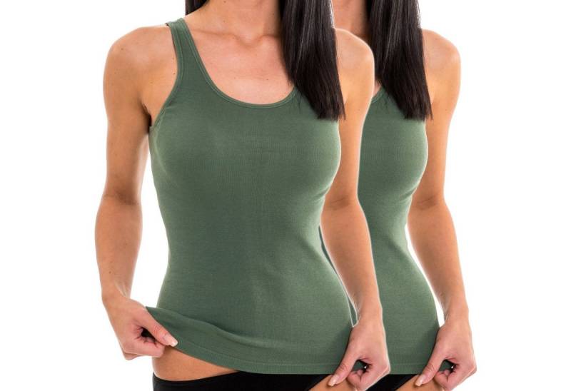 HERMKO Funktionsunterhemd 61310 2er Pack Damen Tank Top Funktionsunterwäsche von HERMKO