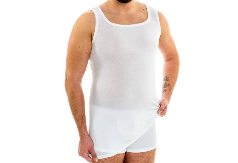 HERMKO Achselhemd 63027 Herren Tank Top Funktionsunterwäsche extralang von HERMKO