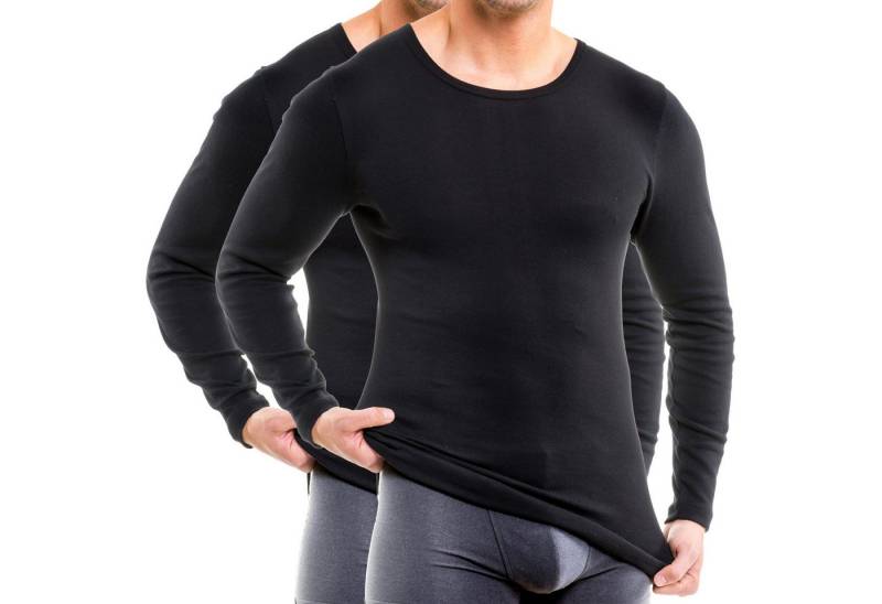 HERMKO Funktionsunterhemd 63640 2er Pack Herren Funktionsshirt langarm Sportunterhemd Longsleeve von HERMKO