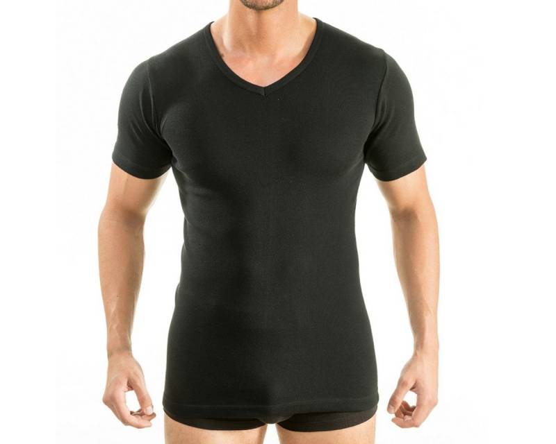 HERMKO Funktionsunterhemd 64880 Herren Business Funktionsshirt mit V-Neck von HERMKO