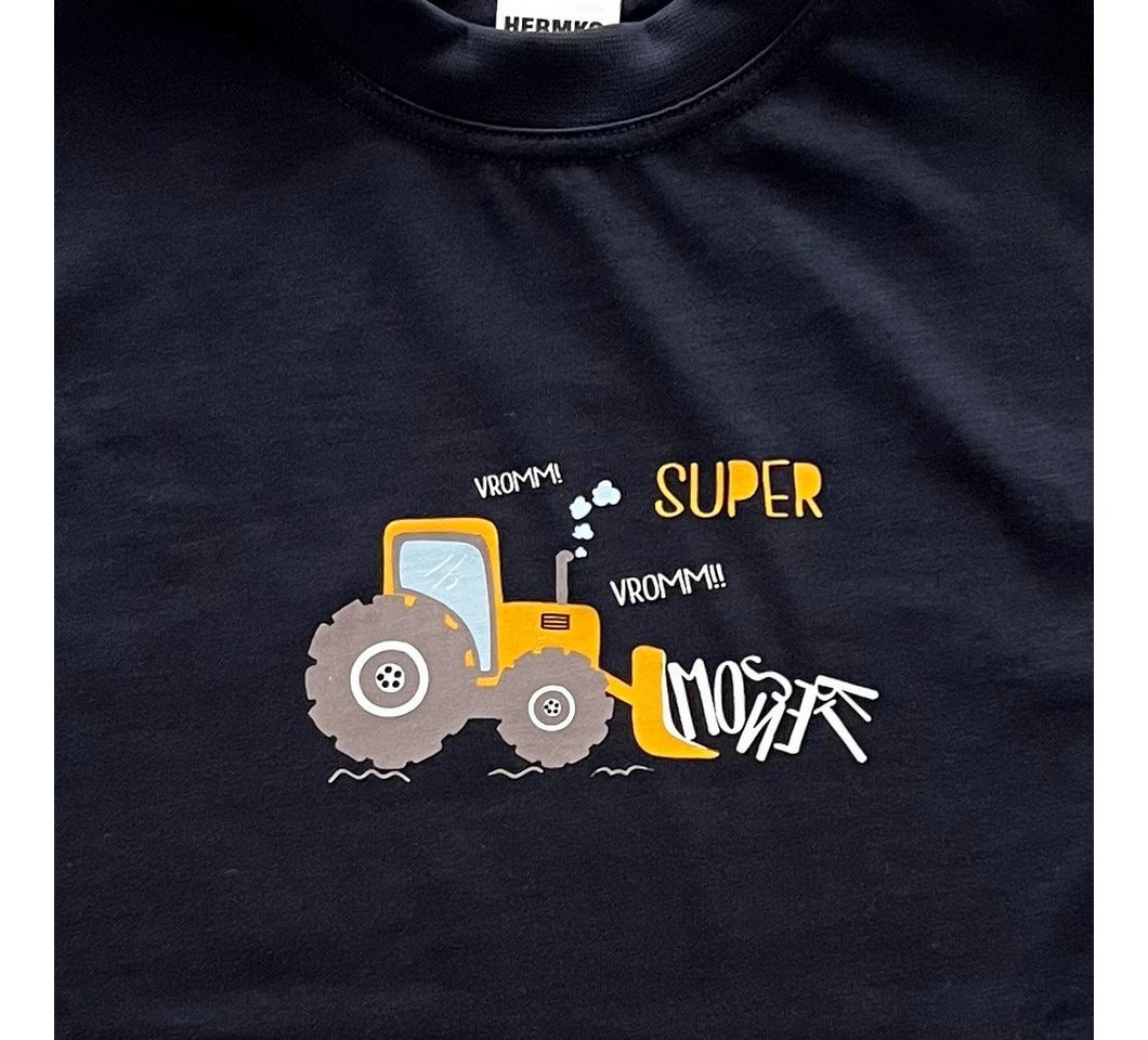 HERMKO Kurzarmshirt 702280055 Kinder T-Shirt 100% Bio-Baumwolle mit schönen Motiven 702280055 von HERMKO