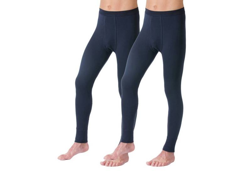 HERMKO Lange Unterhose 3540 2er Pack Herren lange Unterhose long johns Bio-Baumwolle von HERMKO