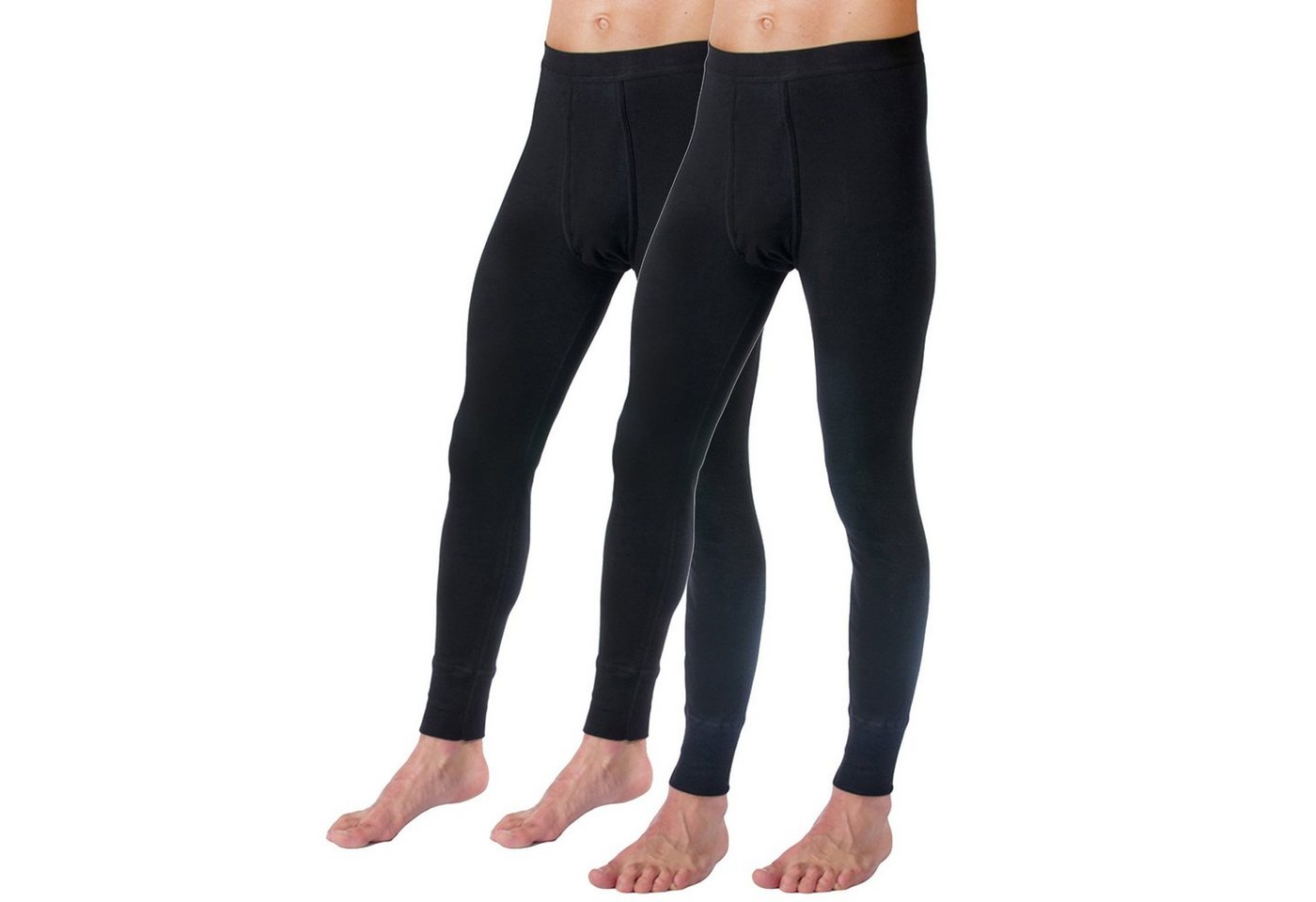 HERMKO Lange Unterhose 3540 2er Pack Herren lange Unterhose long johns Bio-Baumwolle von HERMKO