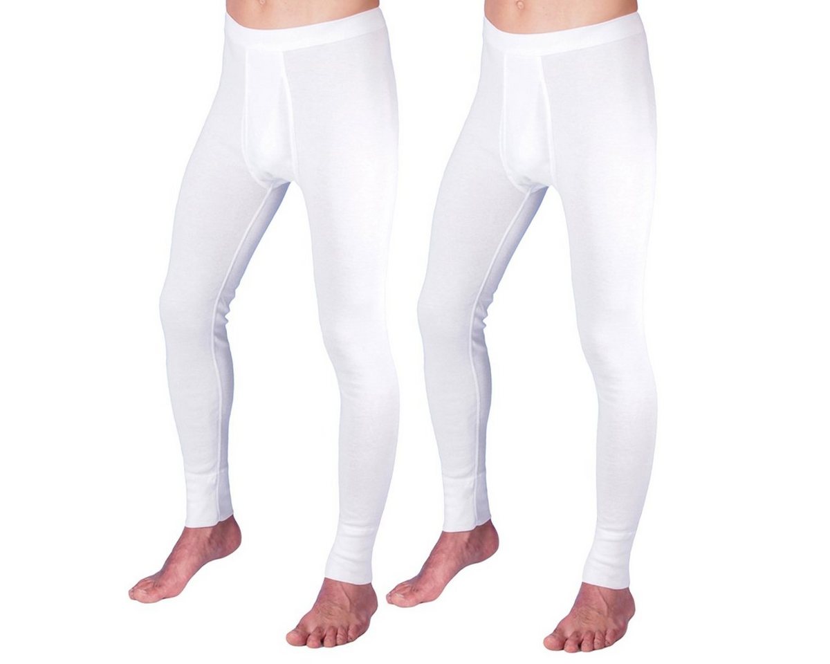 HERMKO Lange Unterhose 3540 2er Pack Herren lange Unterhose long johns Bio-Baumwolle von HERMKO