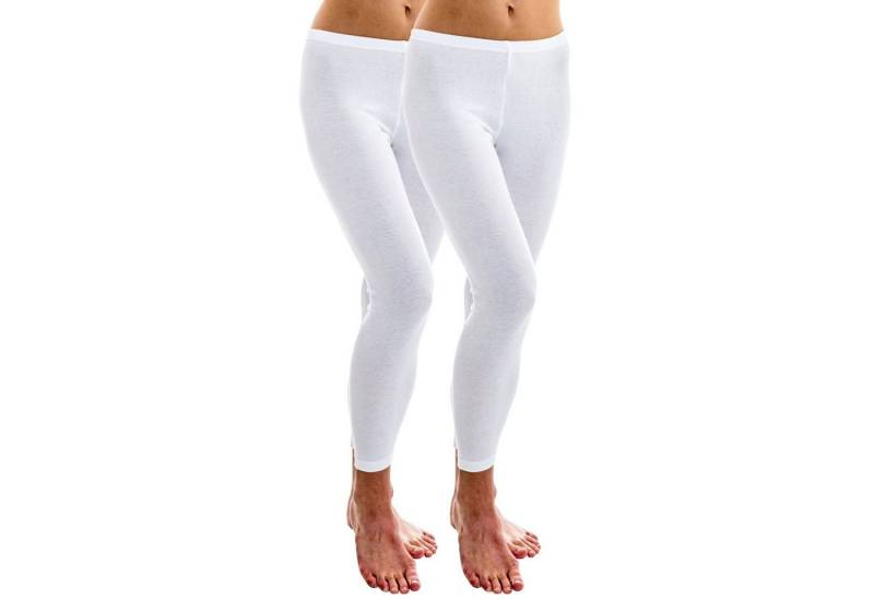 HERMKO Leggings 1720 2er Pack Damen Legging aus 100% Bio-Baumwolle, Legging von HERMKO