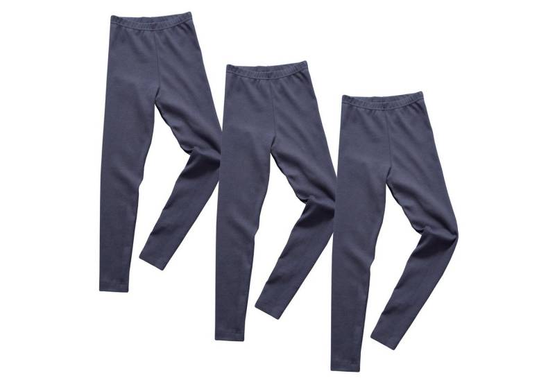 HERMKO Leggings 2720 2720 3er Pack Kinder Legging aus Bio-Baumwolle von HERMKO