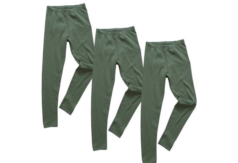 HERMKO Leggings 2720 3er Pack Kinder Legging aus Bio-Baumwolle von HERMKO