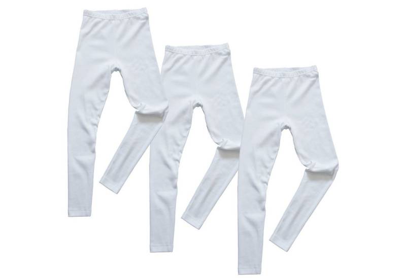 HERMKO Leggings 2720 3er Pack Kinder Legging aus Bio-Baumwolle von HERMKO