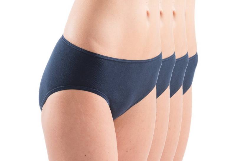 HERMKO Midislip 1031 1031 Damen Midi-Slip Bio-Baumwolle 4er Pack (Weitere Farben) von HERMKO