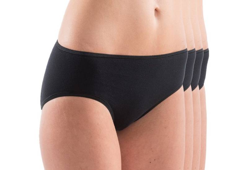 HERMKO Midislip 1031 1031 Damen Midi-Slip Bio-Baumwolle 4er Pack (Weitere Farben) von HERMKO