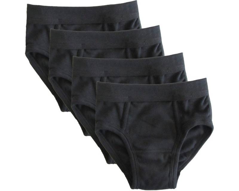 HERMKO Slip 2840 4er Pack Jungen Slip mit Weichbund Unterhose aus Bio-Baumwolle von HERMKO
