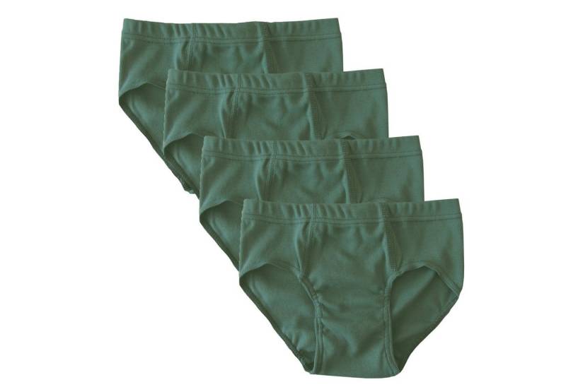 HERMKO Slip 2850 4er Pack Jungen Slip einfarbig aus 100% Bio-Baumwolle Dehnbund von HERMKO
