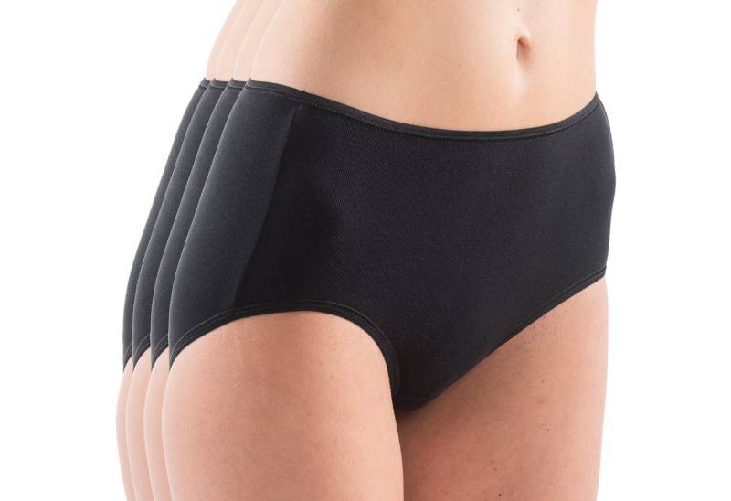 HERMKO Taillenslip 1150 1150 4er Pack Damen Maxi-Slip elastischen Abschlüssen, Bio-Baumwolle von HERMKO