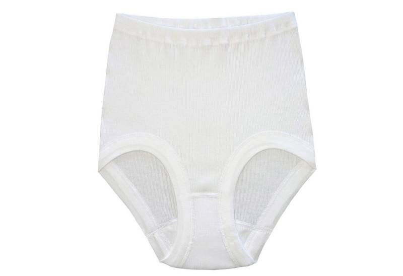 HERMKO Taillenslip 1168 1168 Damen Slip in extrahoch aus Doppelripp Bio-Baumwolle von HERMKO