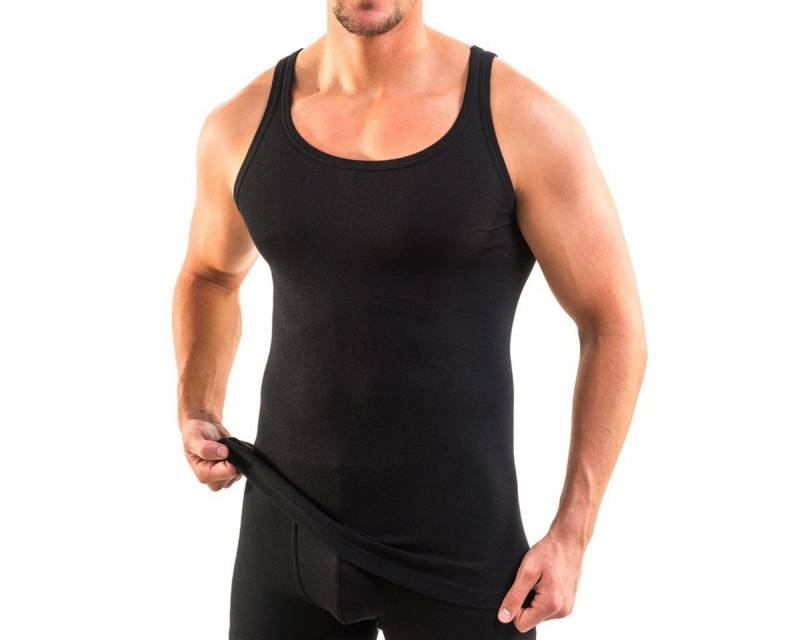 HERMKO Unterhemd 16000 3er Pack Herren Unterhemd aus weicher Baumwolle/Modal von HERMKO