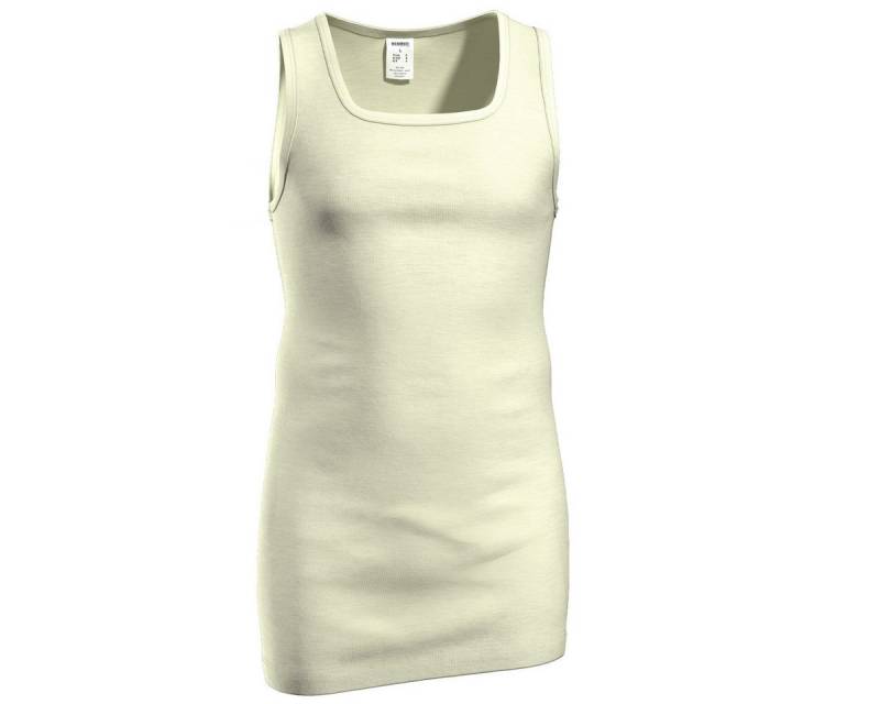 HERMKO Unterhemd 40027 40027 Herren Tank Top  in extralang aus Merinowolle / Tencel von HERMKO