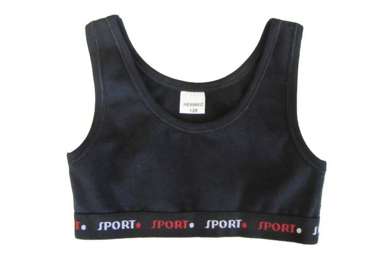 HERMKO Unterhemd 52520 Mädchen Bustier mit weichem Sportbund von HERMKO