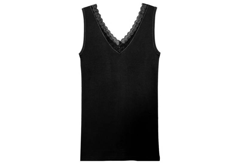 HERMKO Unterhemd 55138003 Damen Achselhemd mit Spitzendetails von HERMKO