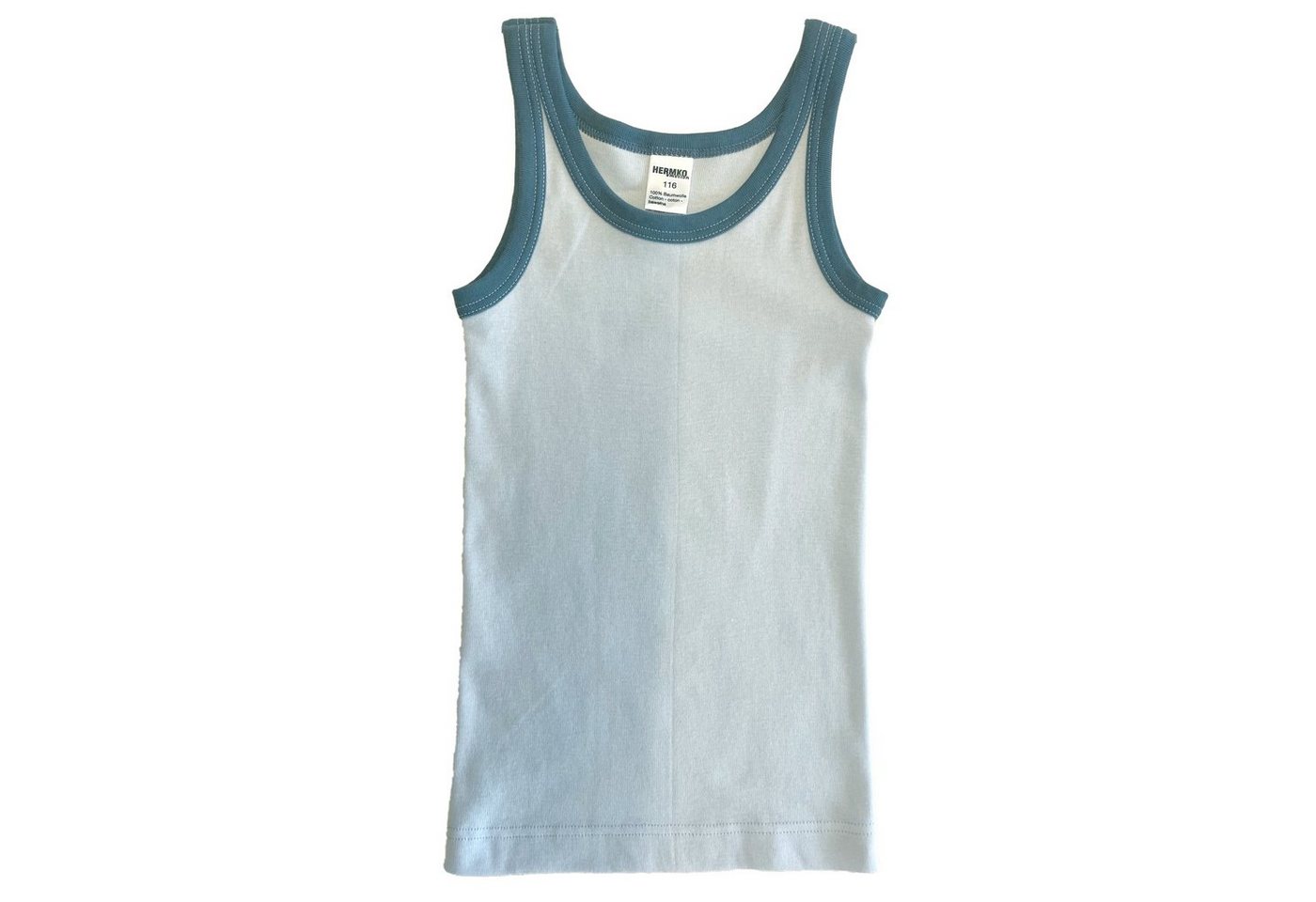 HERMKO Unterhemd 2800 Jungen Unterhemd aus 100% Bio-Baumwolle Knaben Tank Top von HERMKO