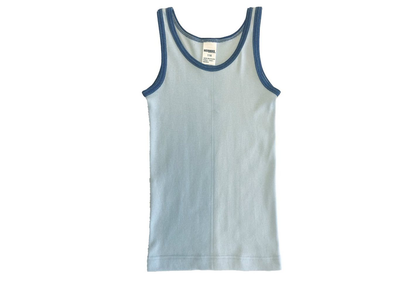 HERMKO Unterhemd 2800 Jungen Unterhemd aus 100% Bio-Baumwolle Knaben Tank Top von HERMKO