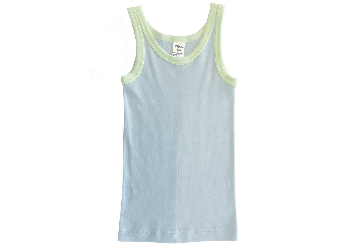 HERMKO Unterhemd 2800 Jungen Unterhemd aus 100% Bio-Baumwolle Knaben Tank Top von HERMKO