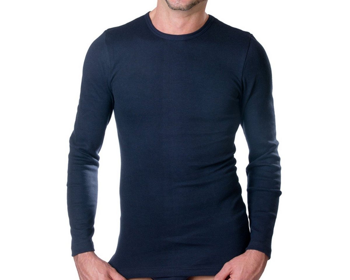 HERMKO Unterziehshirt 3640 Herren langarm Unterhemd aus 100% Bio-Baumwolle, longsleeve Shirt von HERMKO