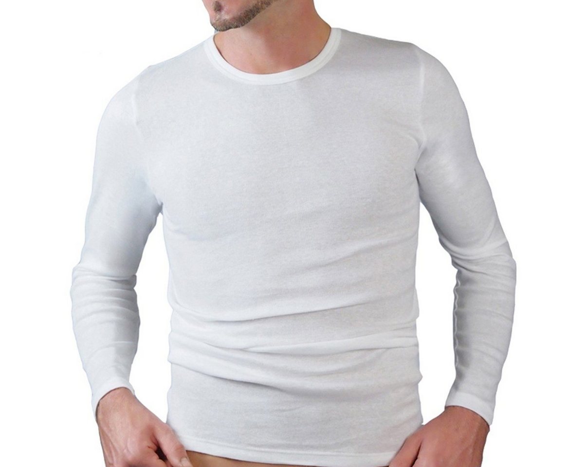 HERMKO Unterziehshirt 3640 Herren langarm Unterhemd aus 100% Bio-Baumwolle, longsleeve Shirt von HERMKO