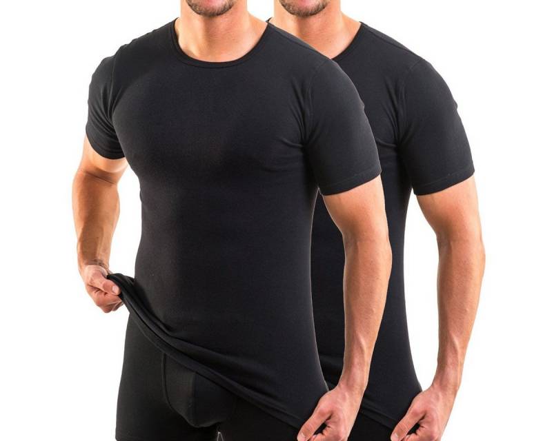 HERMKO Unterziehshirt 3840 2er Pack Herren kurzarm Shirt 100% Bio-Baumwolle, Unterhemd von HERMKO