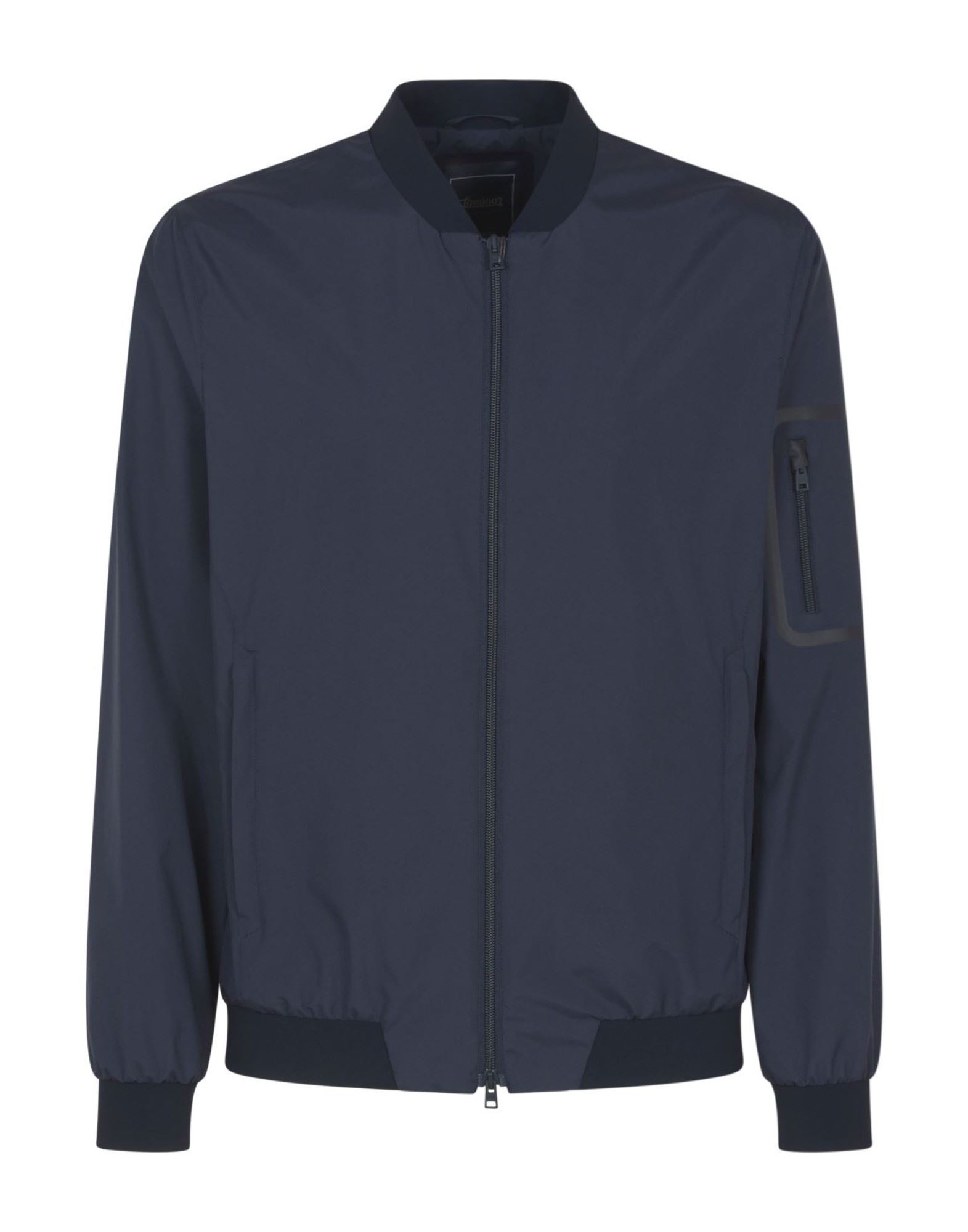 HERNO Lange Jacke Herren Marineblau von HERNO