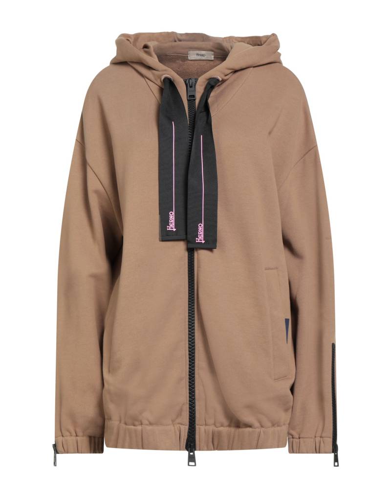 HERNO Sweatshirt Damen Kamel von HERNO