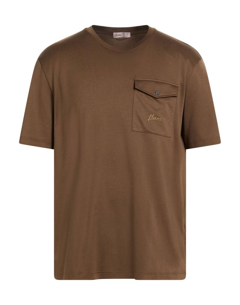 HERNO T-shirts Herren Khaki von HERNO