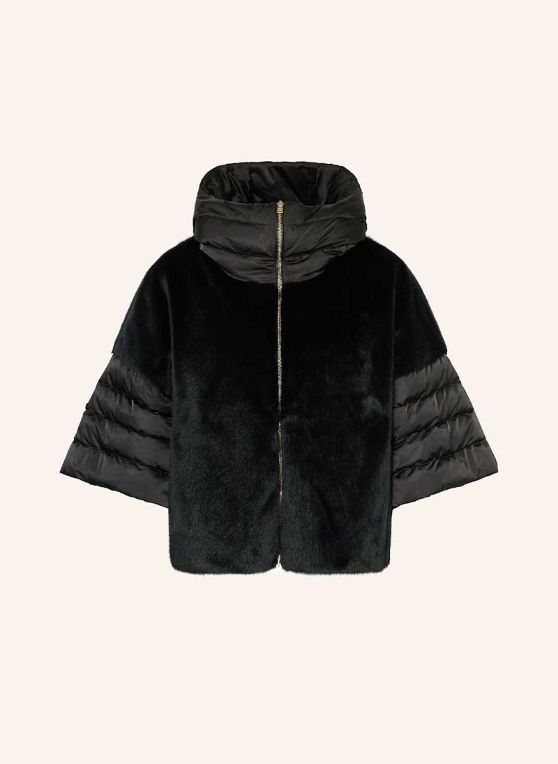 Herno Daunenjacke Aus Kunstfell Mit 3/4-Arm schwarz von HERNO