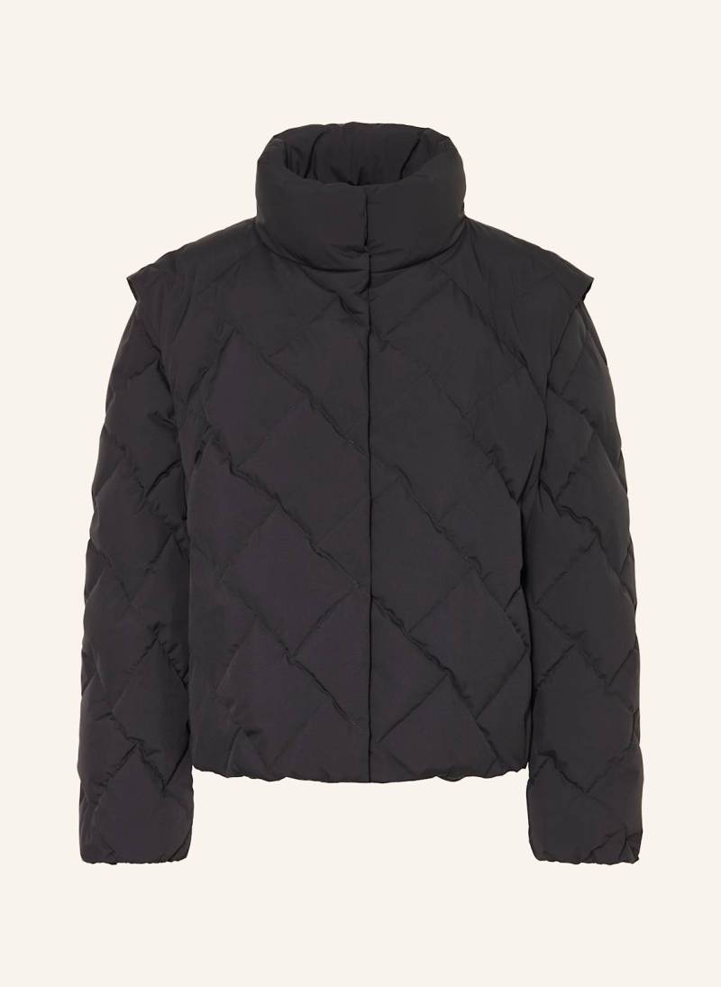 Herno Daunenjacke Mit Abnehmbaren Ärmeln schwarz von HERNO