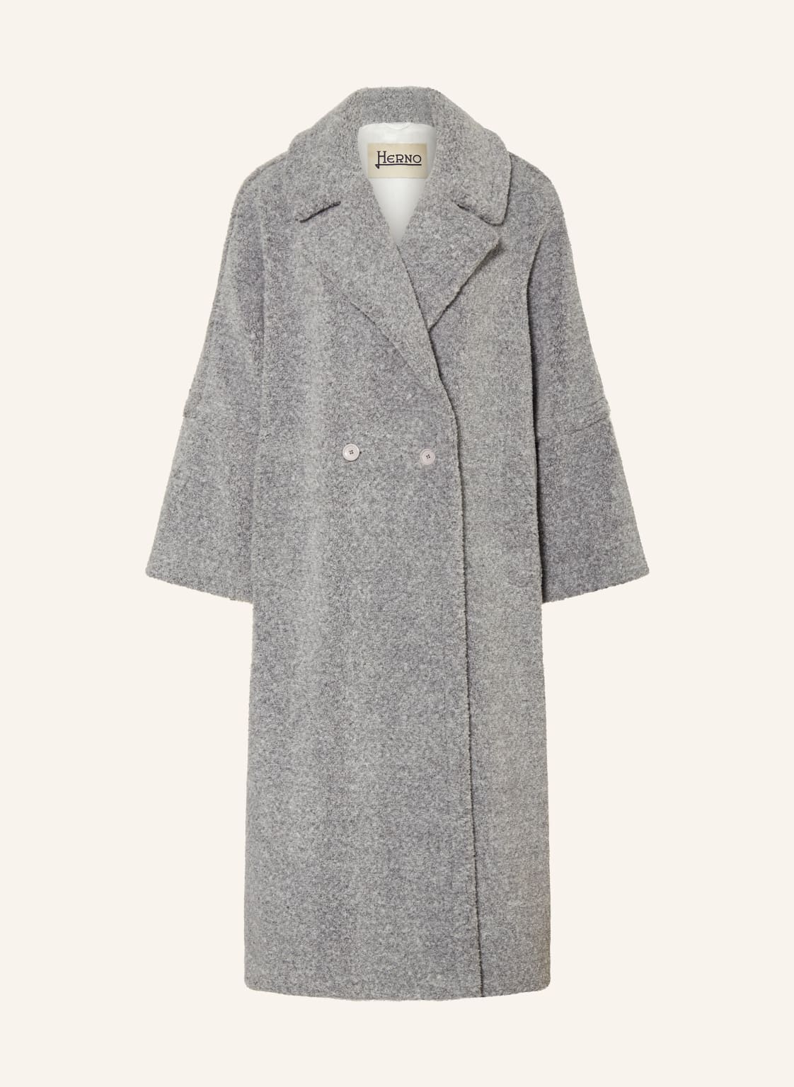 Herno Teddyfell-Mantel grau von HERNO