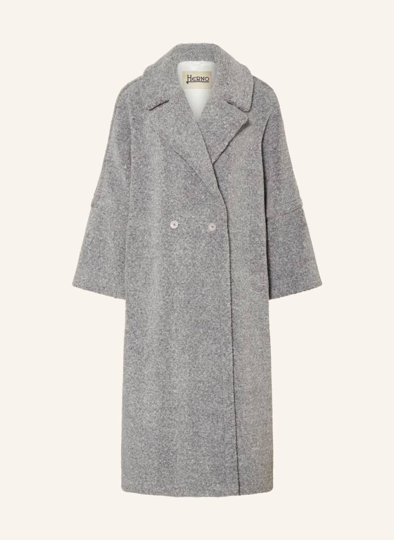 Herno Teddyfell-Mantel grau von HERNO