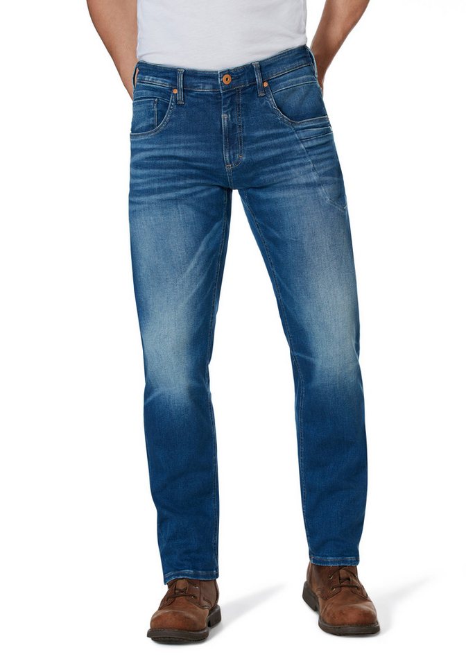 HERO by John Medoox 5-Pocket-Jeans Baxter Denim Relaxed Fit Relaxed Fit Casual Clean Wash Denim Jeans für Herren von HERO by John Medoox