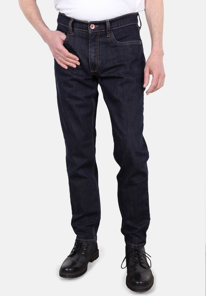 HERO by John Medoox 5-Pocket-Jeans Portland Denim Slim Straight Stretch Straight Fit Casual Clean Wash Denim Jeans für Herren von HERO by John Medoox