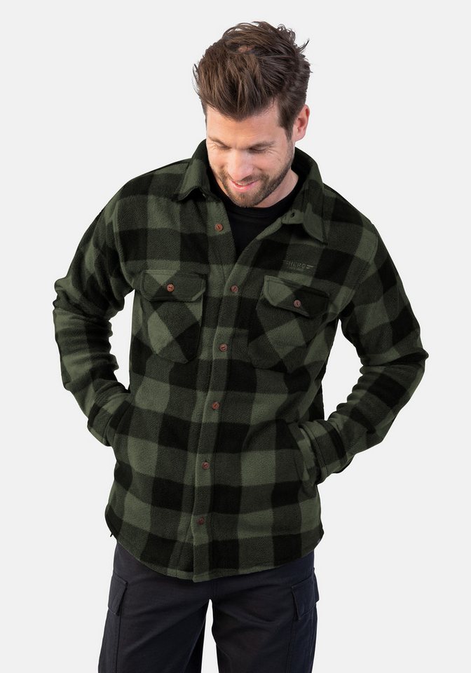 HERO by John Medoox Fleecehemd HENDRIX Fleecehemd Regular Fit Casual Fleece für Herren von HERO by John Medoox